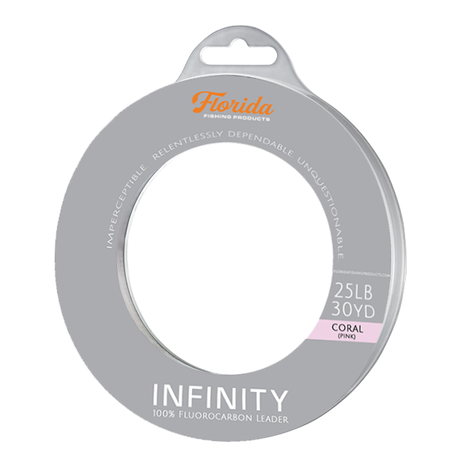 Florida Fishing Products Infinity 100% Fluorocarbon Leader (Coral)
